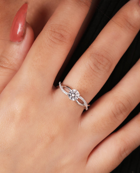 Infinite Floral Affection CZ Ring.