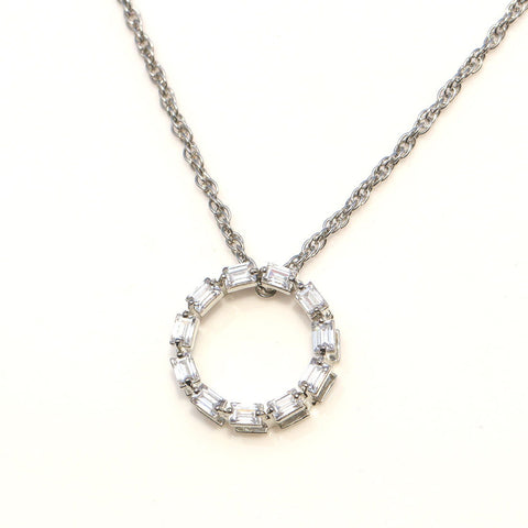 Adoring Circle CZ Necklace - KORE JEWELS