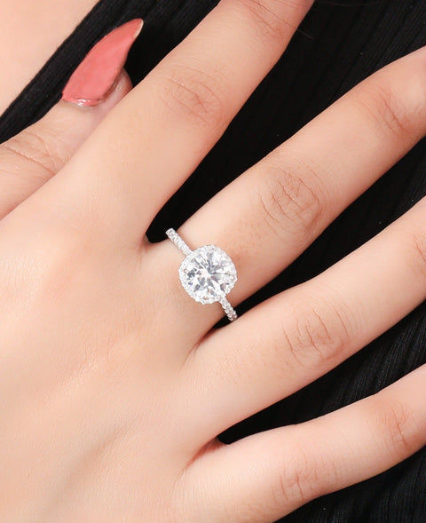 Alluring Squircle Solitaire Ring. - KORE JEWELS