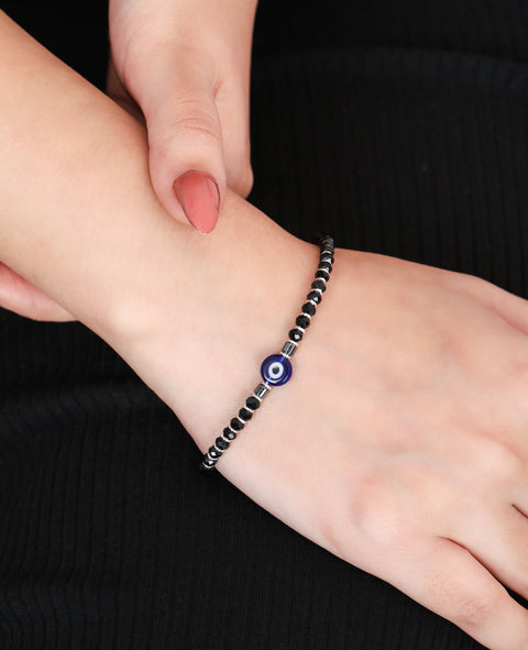 Beaded Evil Eye Bracelet - KORE JEWELS