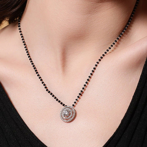 Concentric Triple Circle Mangalsutra - KORE JEWELS