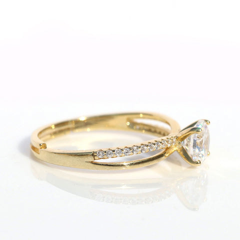 Enchanting Solitaire CZ Ring. - KORE JEWELS
