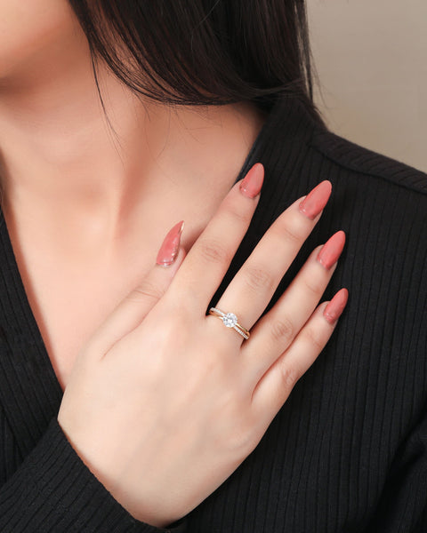 Enchanting Solitaire CZ Ring. - KORE JEWELS