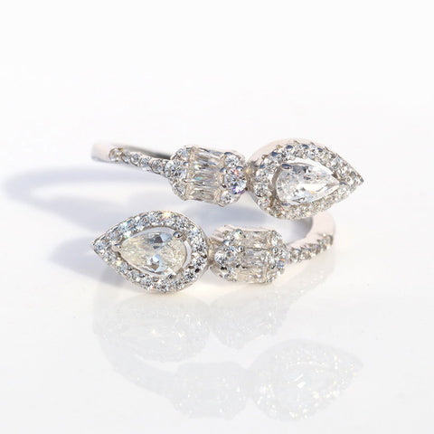 Exquisite Teardrop Zirconia Ring. - KORE JEWELS