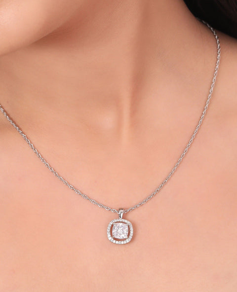 Halo Squircle Earrings & Necklace Set. - KORE JEWELS