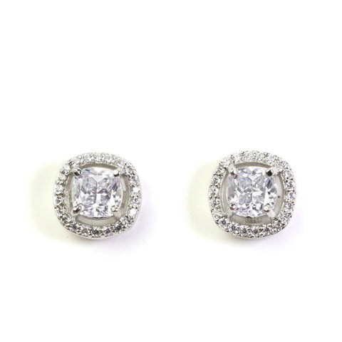 Halo Squircle Earrings & Necklace Set. - KORE JEWELS