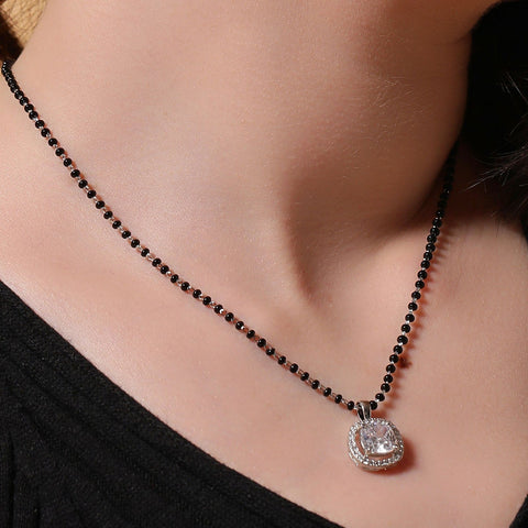 Halo Squircle Mangalsutra. - KORE JEWELS