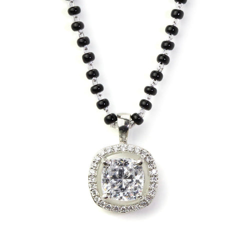 Halo Squircle Mangalsutra. - KORE JEWELS