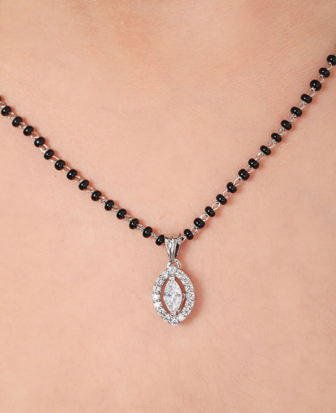 Leaf Style Mangalsutra. - KORE JEWELS