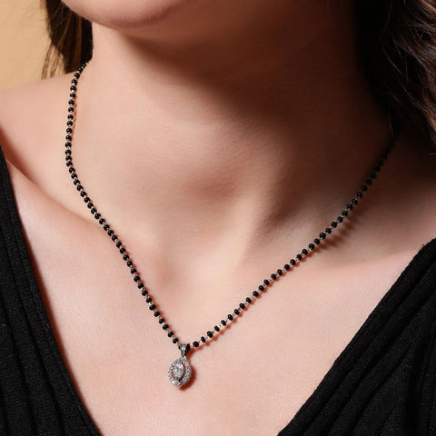 Leaf Style Mangalsutra. - KORE JEWELS