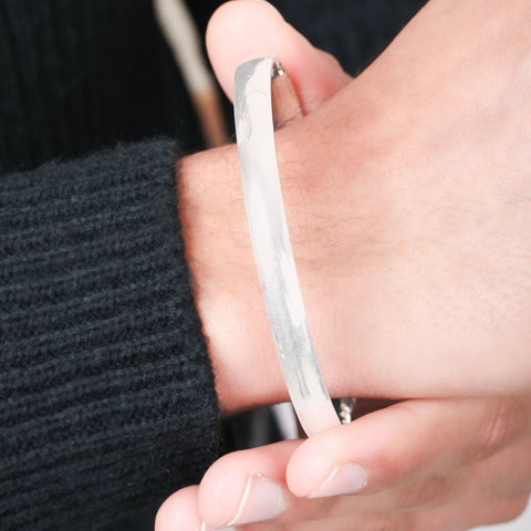 Men's Round 925 Kada. - KORE JEWELS