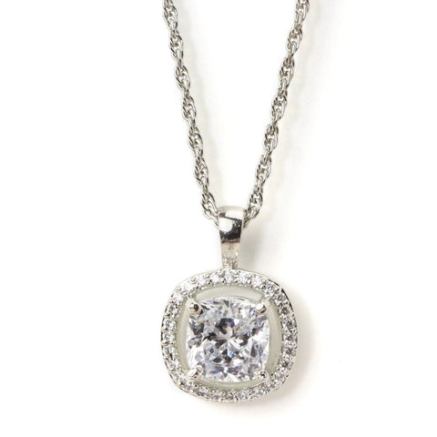 Pleasing Halo Squircle Necklace - KORE JEWELS
