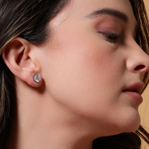 Round Solitaire Earrings & Mangalsutra Set. - KORE JEWELS