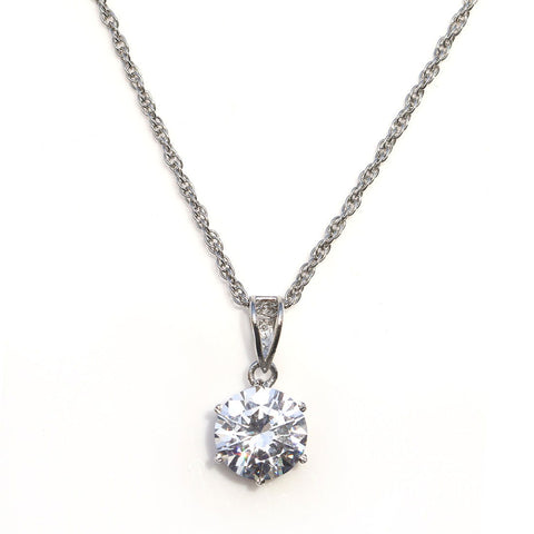 Solitaire Zirconia Necklace - KORE JEWELS