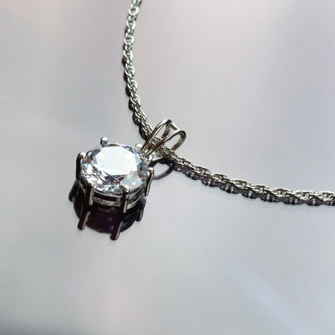Solitaire Zirconia Necklace - KORE JEWELS