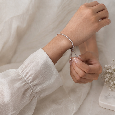 Tiny Square Beads Bracelet