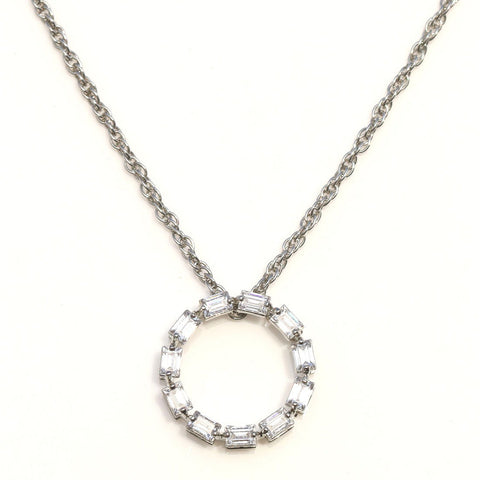Adoring Circle CZ Necklace - KORE JEWELS 