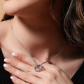 Adoring Circle CZ Necklace - KORE JEWELS 