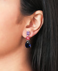 Azure Triple Drop Earings - KORE JEWELS 