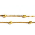 Beaded Chain Rose Gold Anklet. - KORE JEWELS 