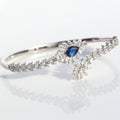 Captivating Leaf Saphire Kada Bracelet. - KORE JEWELS 