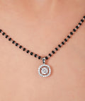 Charming Halo Squiricle Mangalsutra. - KORE JEWELS 