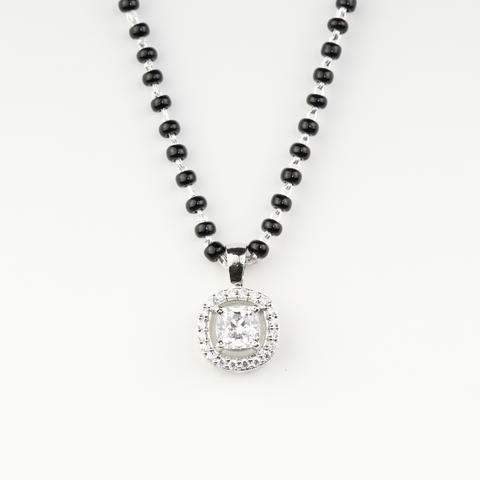 Charming Halo Squiricle Mangalsutra. - KORE JEWELS 