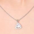 Charming Halo Triangle Necklace. - KORE JEWELS 