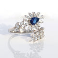 Charming Leaf Sapphire Ring. - KORE JEWELS 