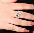 Charming Leaf Sapphire Ring. - KORE JEWELS 