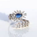 Charming Leaf Sapphire Ring. - KORE JEWELS 