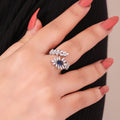 Charming Leaf Sapphire Ring. - KORE JEWELS 