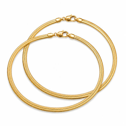 Gold-Plated Fish Scale Anklet
