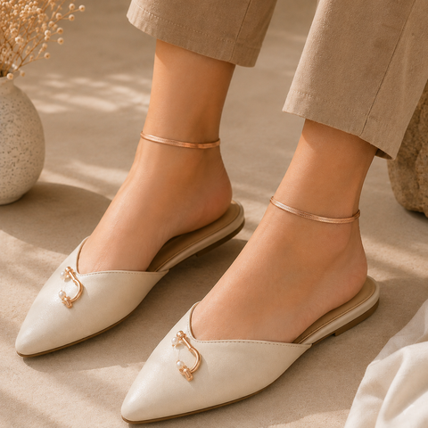 Fish Scale Rose Gold Anklet