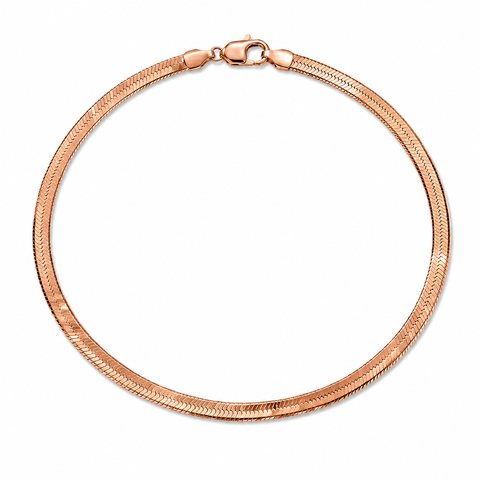 Fish Scale Rose Gold Anklet