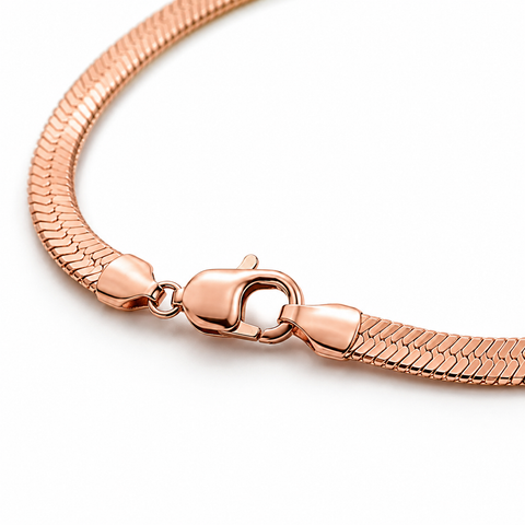 Fish Scale Rose Gold Anklet