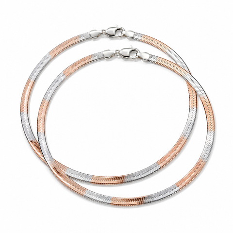 Dual Tone Fish Scale Anklet.