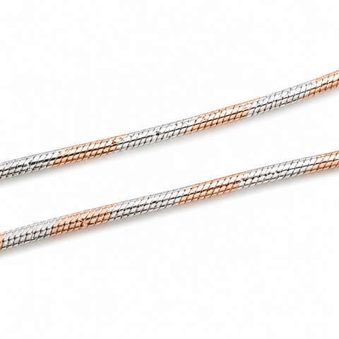 Luminous Snake Chain Dual Tone Anklet
