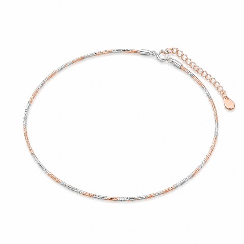 Luminous Snake Chain Dual Tone Anklet