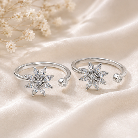 Blooming Petals Toe Ring