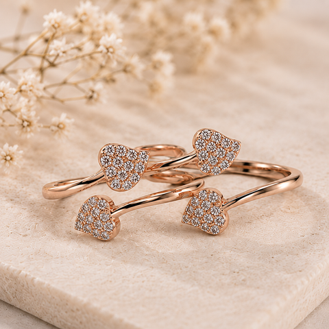 Touch Of Nature Rose Gold Toe Ring