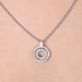 Concentric Double Circle Necklace - KORE JEWELS 