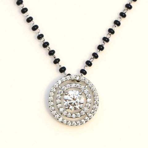 Concentric Triple Circle Mangalsutra - KORE JEWELS 
