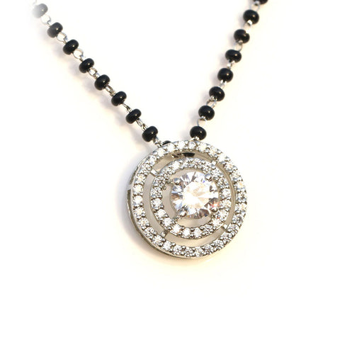 Concentric Triple Circle Mangalsutra - KORE JEWELS 