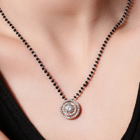 Concentric Triple Circle Mangalsutra - KORE JEWELS 