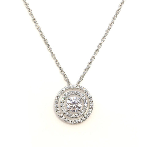 Concentric Triple Circle Necklace - KORE JEWELS 