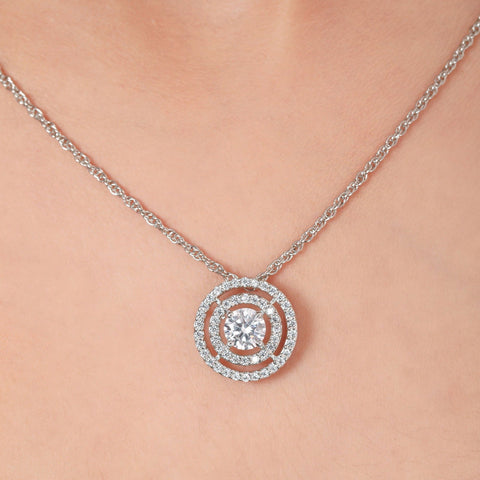 Concentric Triple Circle Necklace - KORE JEWELS 