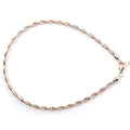 Dual Tone Entwined Anklet. - KORE JEWELS 