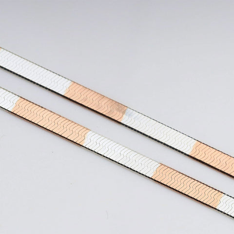 Dual Tone Fish Scale Anklet. - KORE JEWELS 