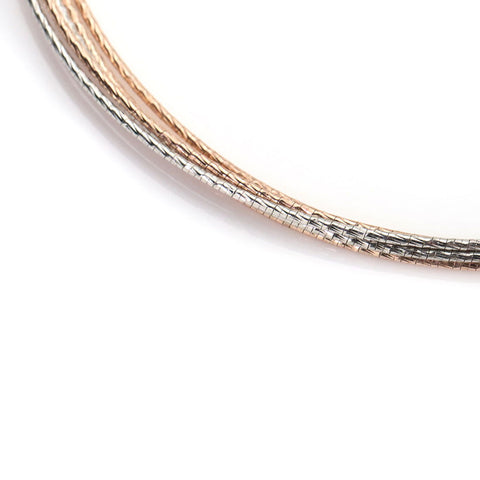 Dual Tone Layered Anklet. - KORE JEWELS 